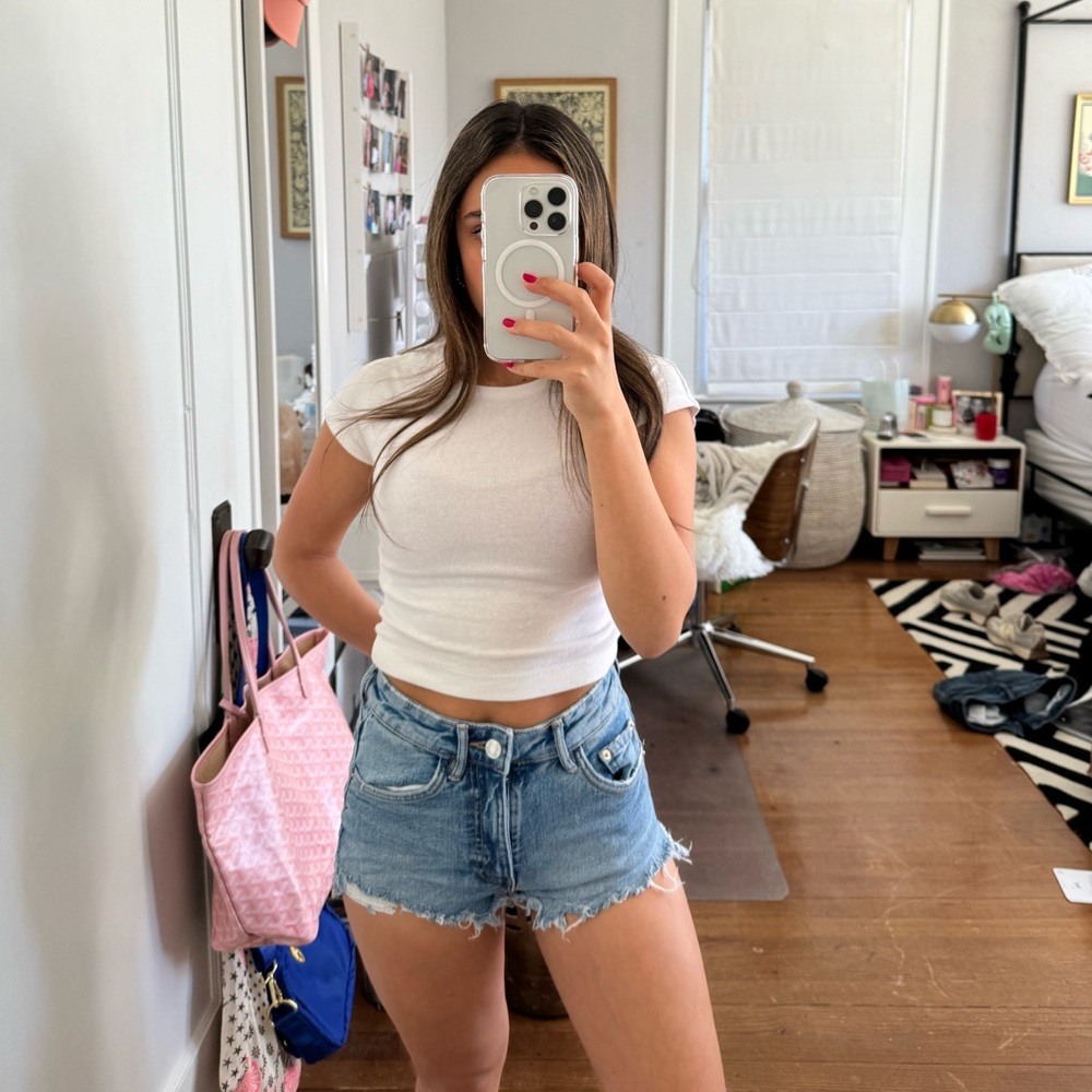 Zara jean shorts size 0